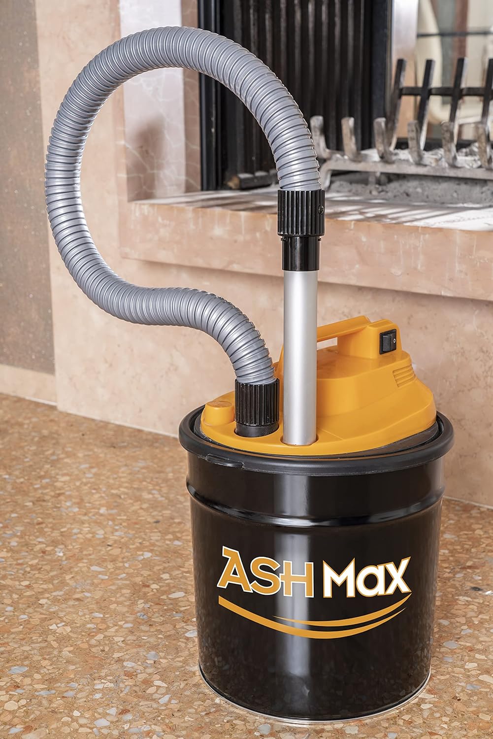 RIBIMEX PRCEN015, ASHMax Aschesauger, 1000 W, 18 L, Orange und Schwarz Single