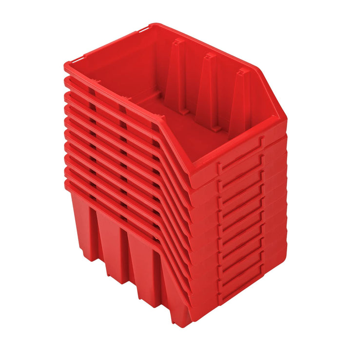 PAFEN Stapelboxen Set – 10x Stapelbox für Werkzeugwand 243 x 125 x 175 mm – Sichtbox Stapelkasten St