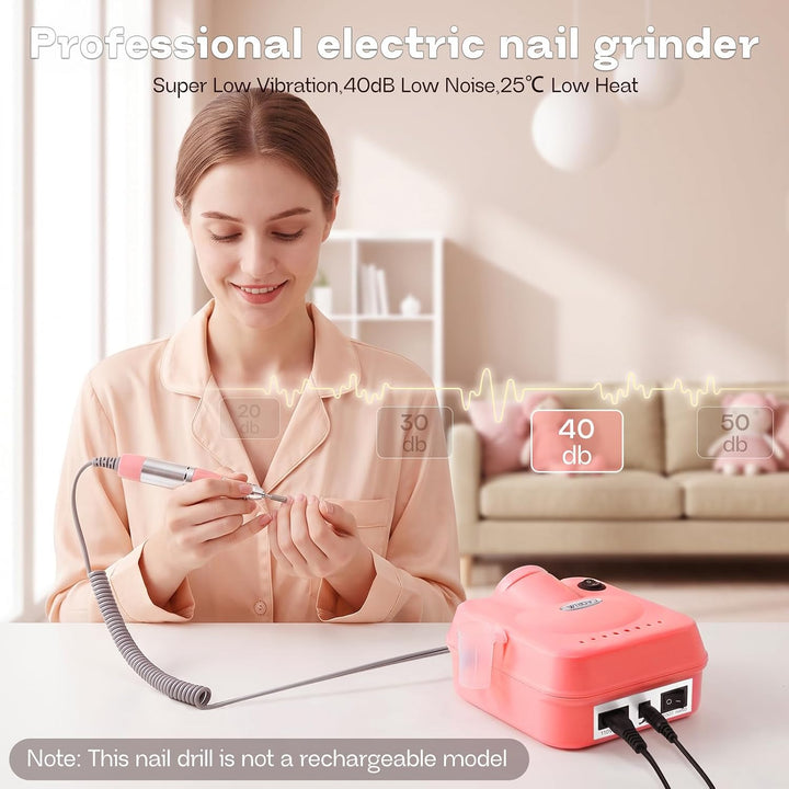 Cadrim Nagelfräser, 45000 U/min Nagelfräser für Gelnägel, Elektrische Nagelfeile Maniküre Pediküre S
