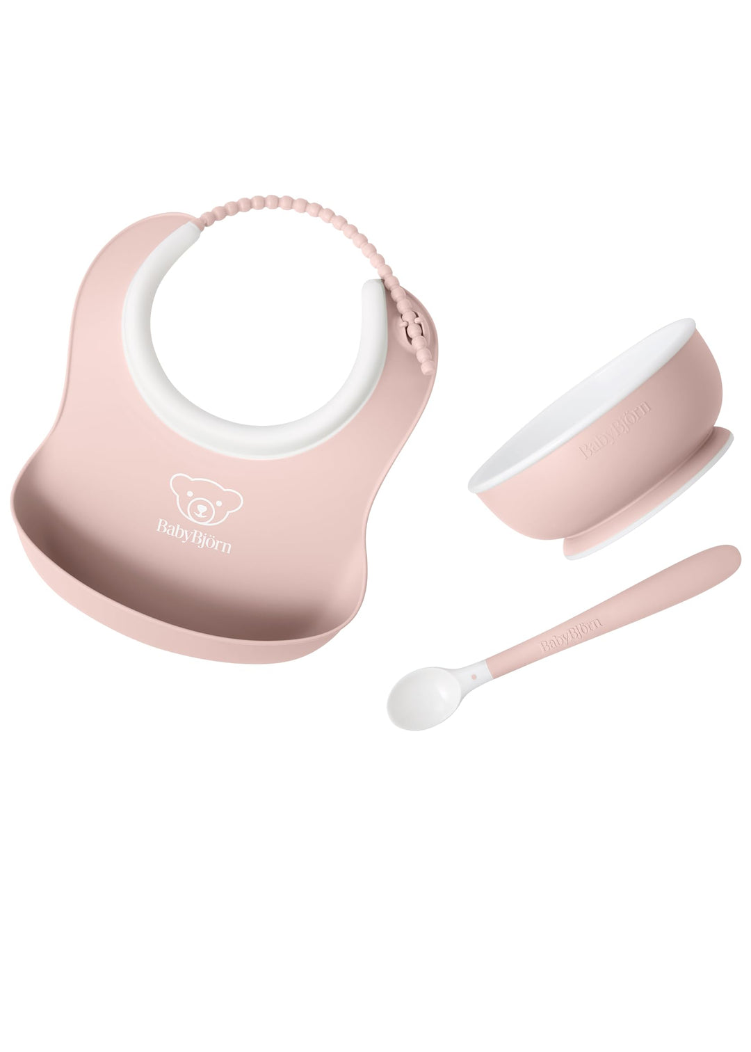 BabyBjörn Kindergeschirr, 3 Teile, Blassrosa, Blassrosa