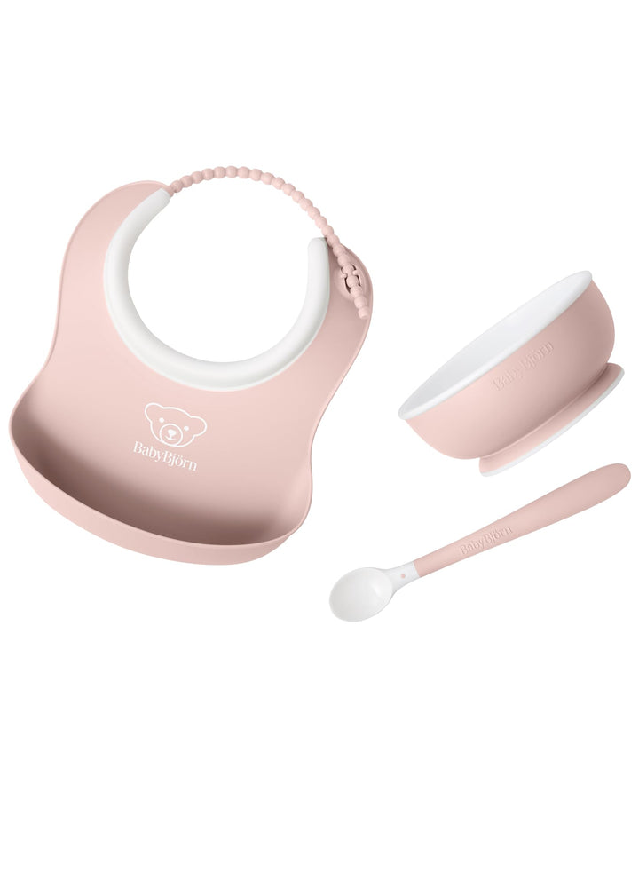 BabyBjörn Kindergeschirr, 3 Teile, Blassrosa, Blassrosa