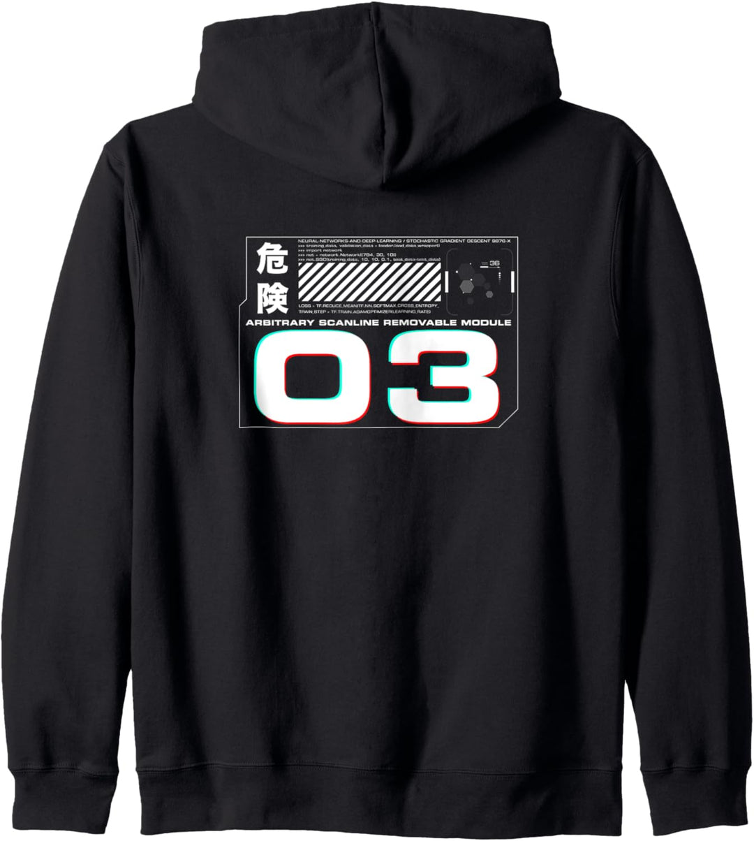 Removable Module 03 / Cyberpunk Tokyo Japan Collection Kapuzenjacke