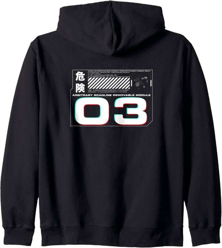 Removable Module 03 / Cyberpunk Tokyo Japan Collection Kapuzenjacke