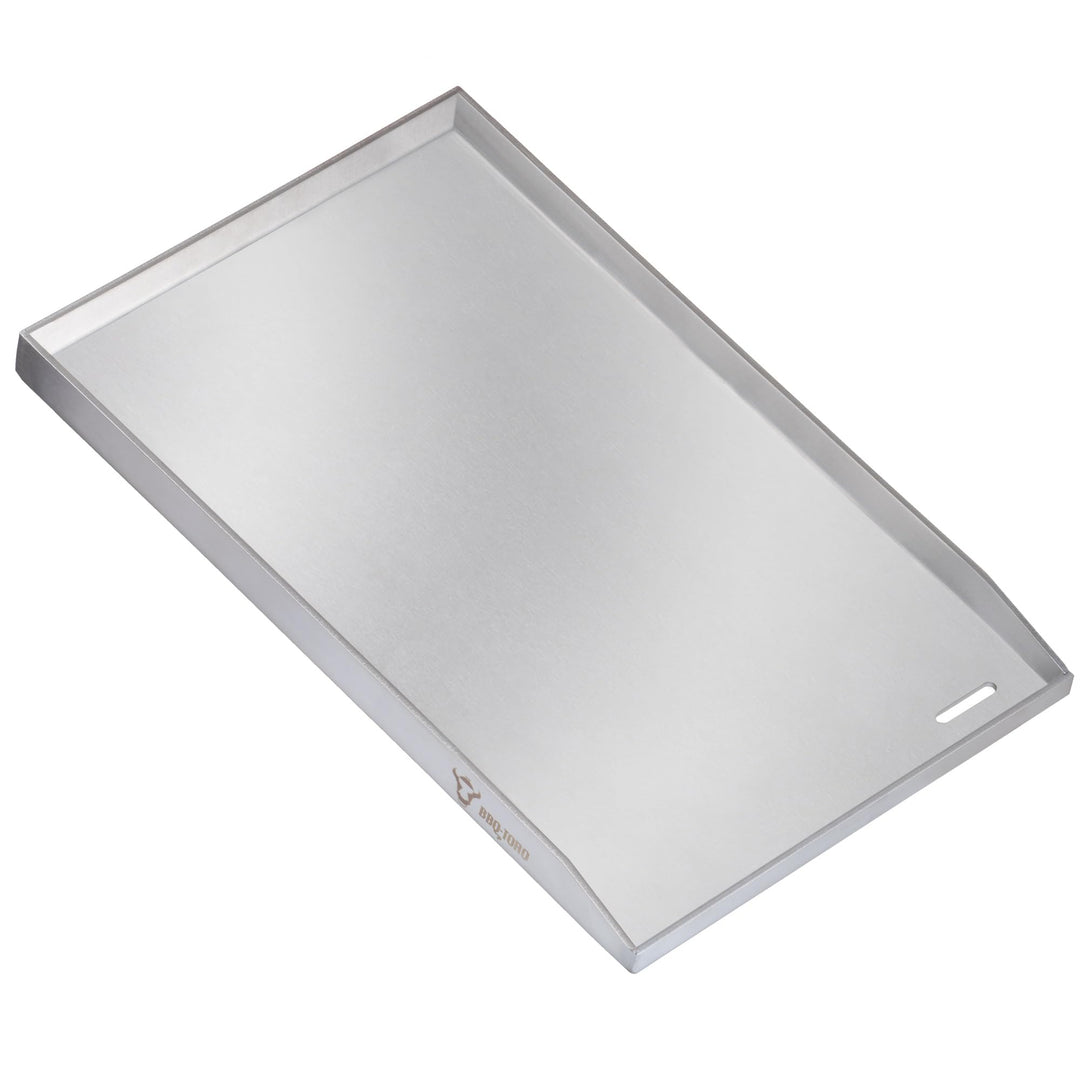 BBQ-Toro Edelstahl Grillplatte | 32,5 x 49 cm | BBQ Plancha, Grillplancha | Rechteckig, Universal un