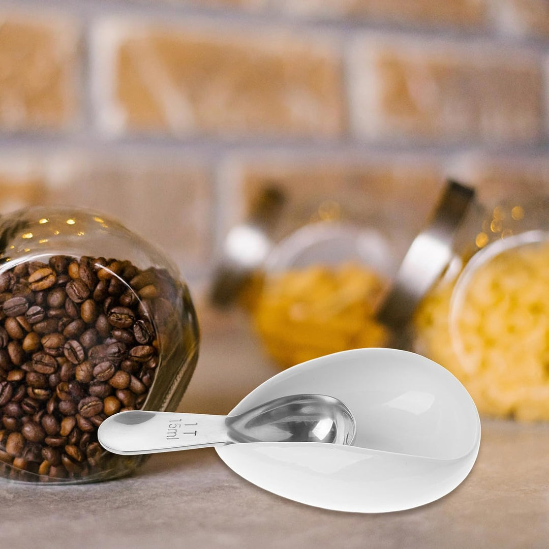 Kaffeebohnen Wiegeschale 15ml Keramik Edelstahl für Zuhause