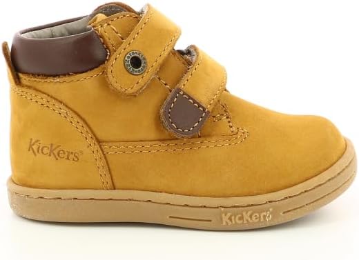 Kickers Unisex Baby Tackeasy Oxford-Schuh 24 EU Camel Braun, 24 EU Camel Braun