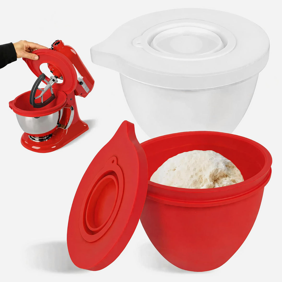 Silikon Einlagen, kompatibel mit Kitchen Aid 4,5-5 Quart Mixer mit kippbarem Kopf, 2 Einlagen mit De
