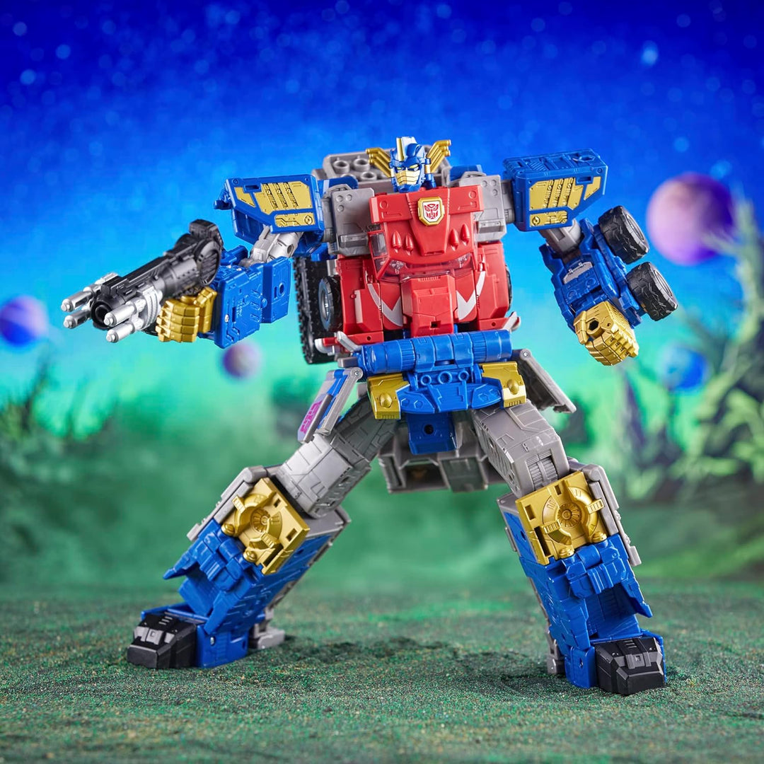 Transformers Legacy Evolution Commander-Klasse Armada Universe Optimus Prime, 19 cm grosse Action-Fi