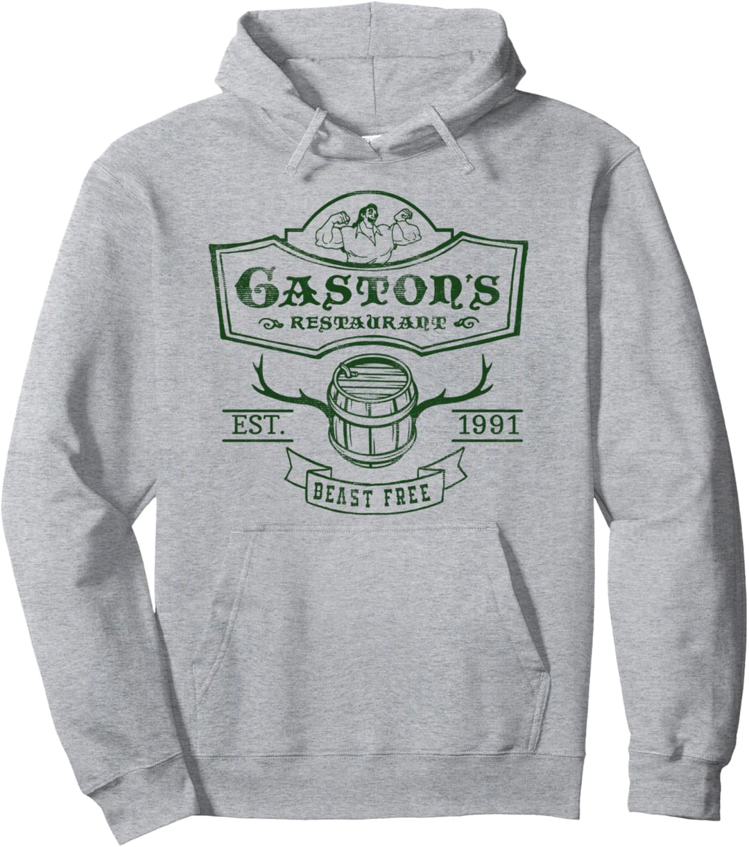 Disney Beauty And The Beast Gaston's Restaurant Beast Free Pullover Hoodie