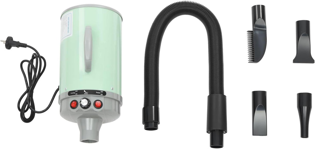 Hundefön Blower mit 4 Düsen - 2200W Profi Blower Hund, Leiser Hundepflege Trockner Gebläse für Hunde