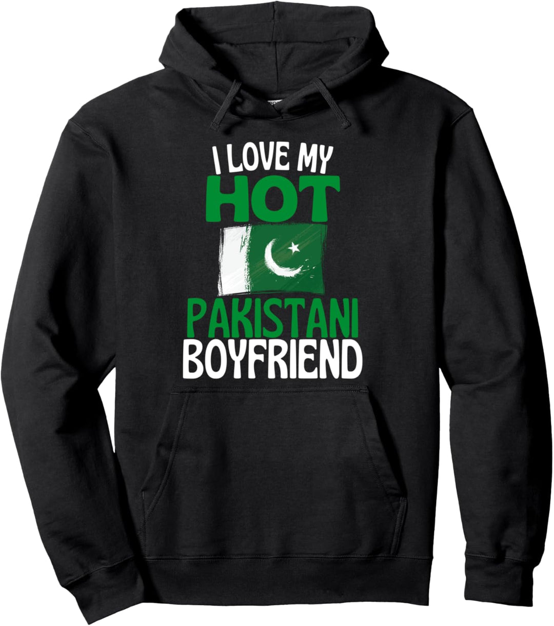 Ich liebe meinen heissen pakistanischen Freund Lustiges Pakistan Pullover Hoodie