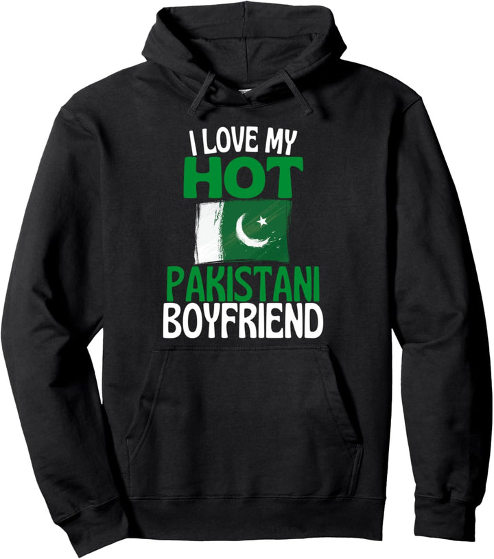 Ich liebe meinen heissen pakistanischen Freund Lustiges Pakistan Pullover Hoodie