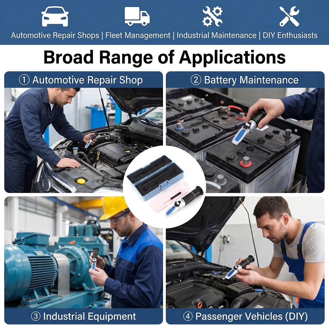Präzisions-Kühlmitteltester RHA-503ATC | 0-60°C Frostschutz-Refraktometer mit ATC-Funktion | Auto-Kü