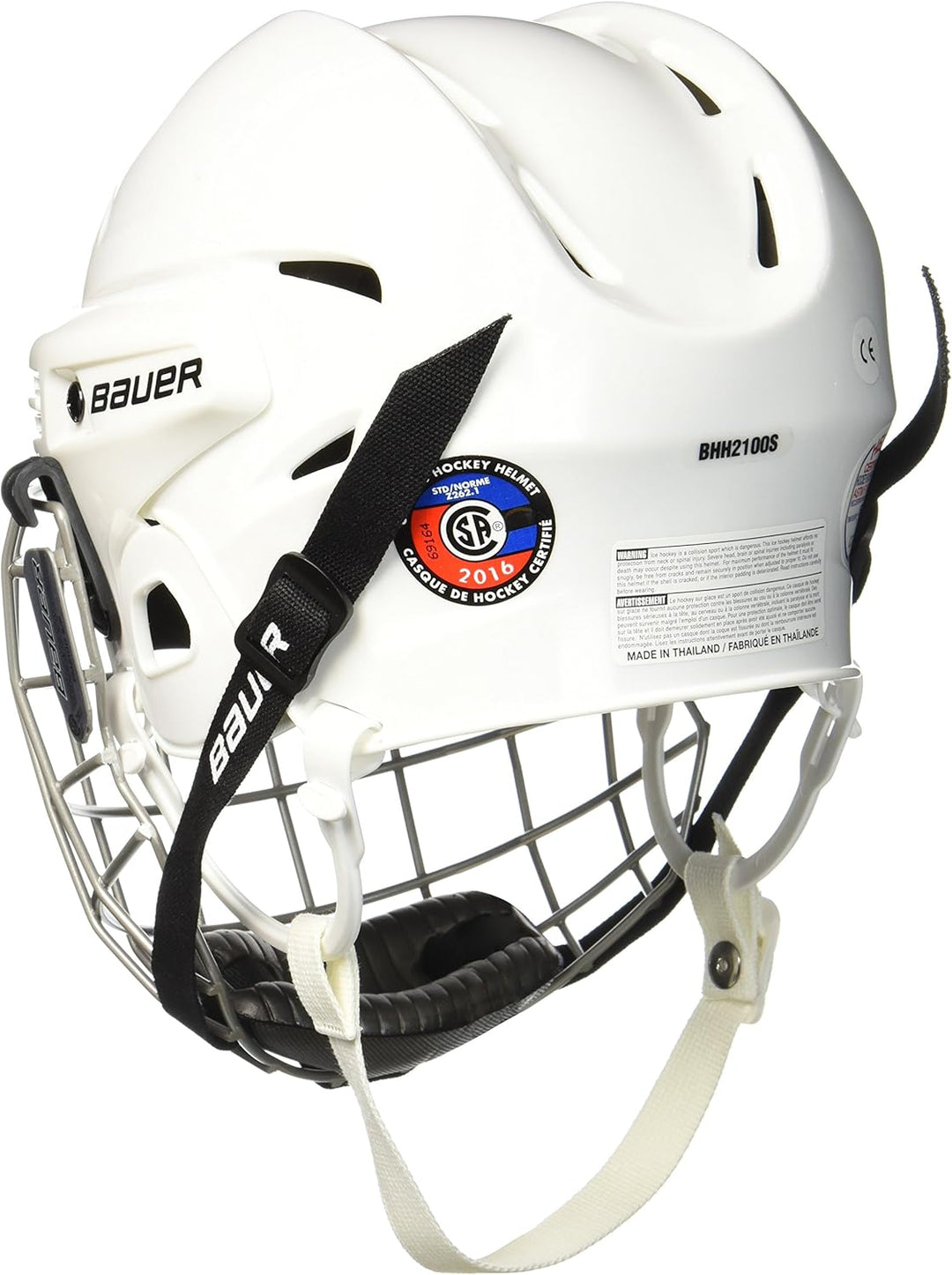 BAUER - Erwachsenen Eishockey Helm Combo mit Gitter 2100 Senior I Schutzhelm für Eishockeyspieler I