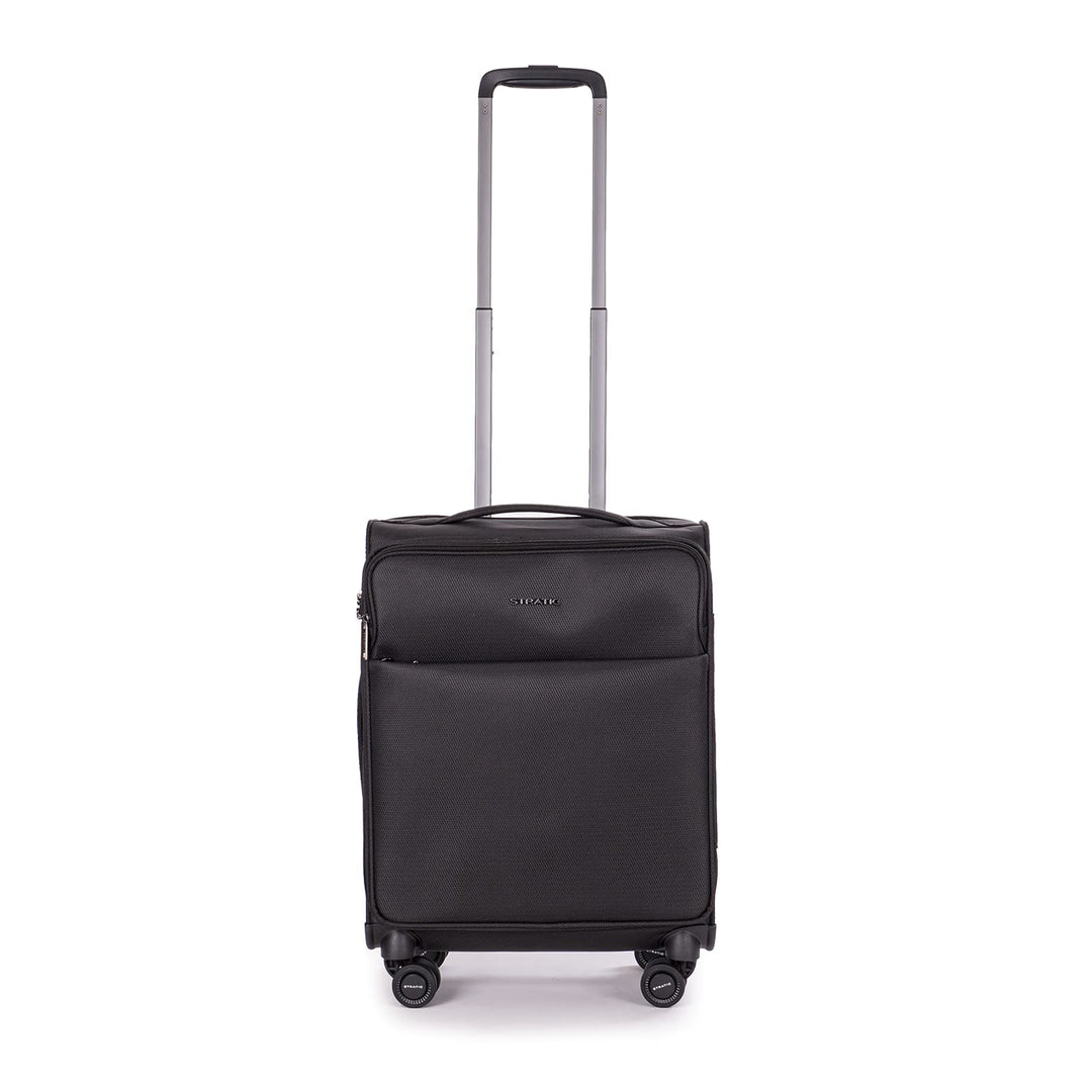 Stratic Light + Koffer Weichschale Reisekoffer Trolley Rollkoffer Handgepäck, TSA Kofferschloss, 4 R