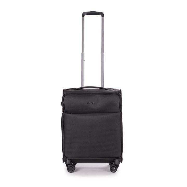Stratic Light + Koffer Weichschale Reisekoffer Trolley Rollkoffer Handgepäck, TSA Kofferschloss, 4 R