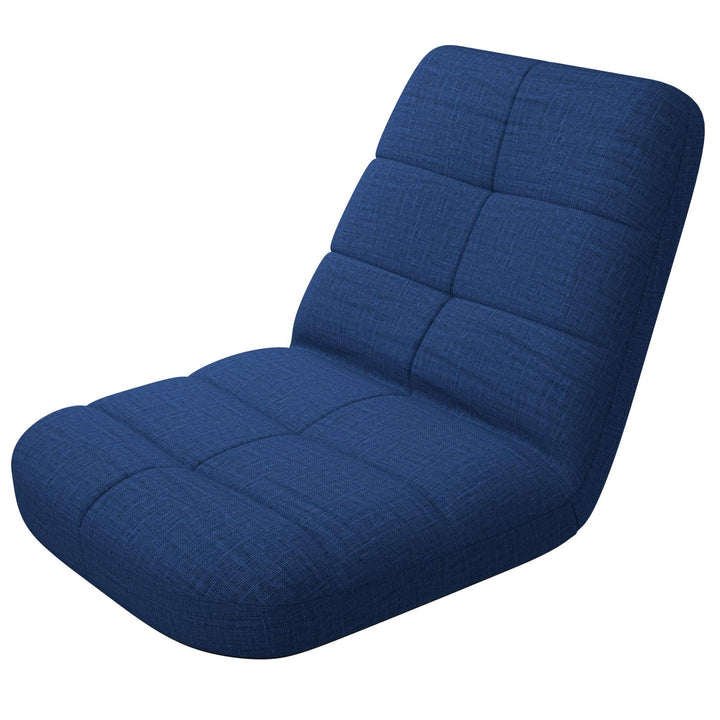 bonVIVO Easy Lounge Bodenstuhl mit Rückenlehne - Faltbarer Bodensessel, Gepolstert &amp; Verstellbar - M