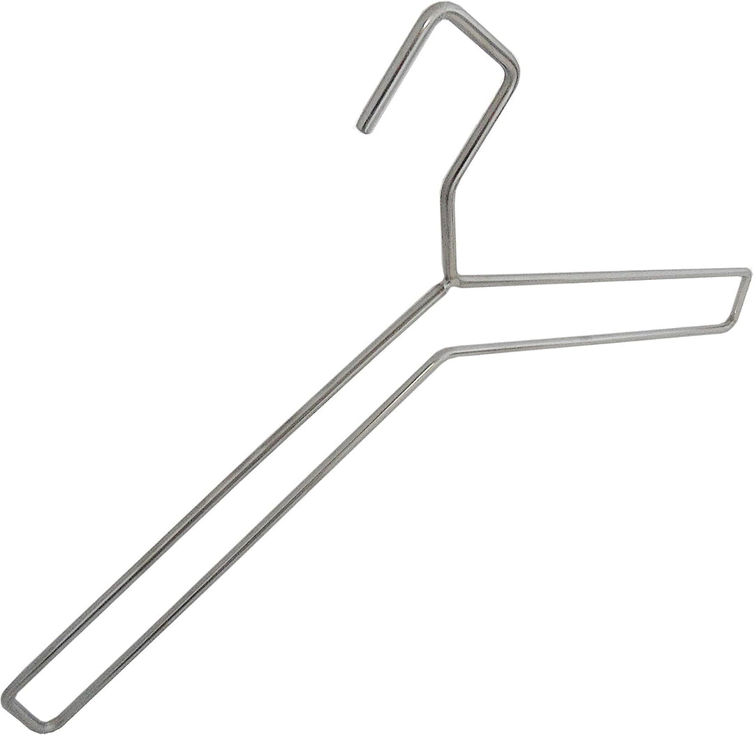 edler Design Garderobenbügel aus Edelstahl, 5 mm, 43 cm, Silber Glanz, 5 Stück