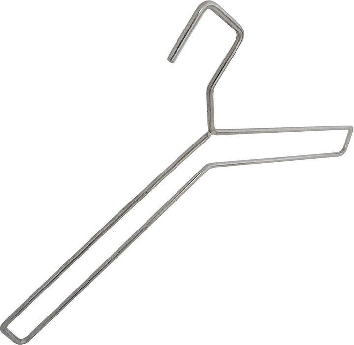 edler Design Garderobenbügel aus Edelstahl, 5 mm, 43 cm, Silber Glanz, 5 Stück