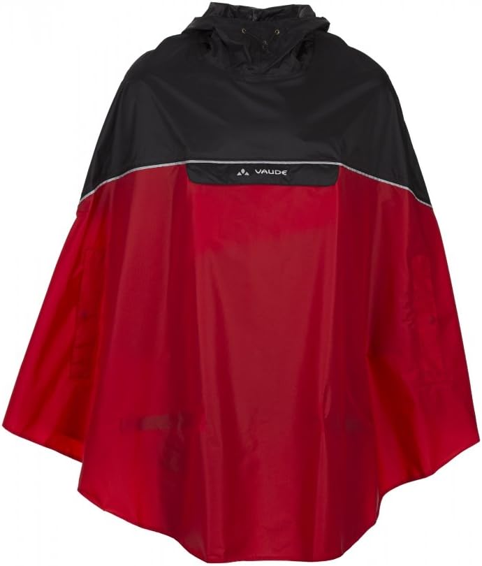 VAUDE Covero Poncho II S red/black, S red/black