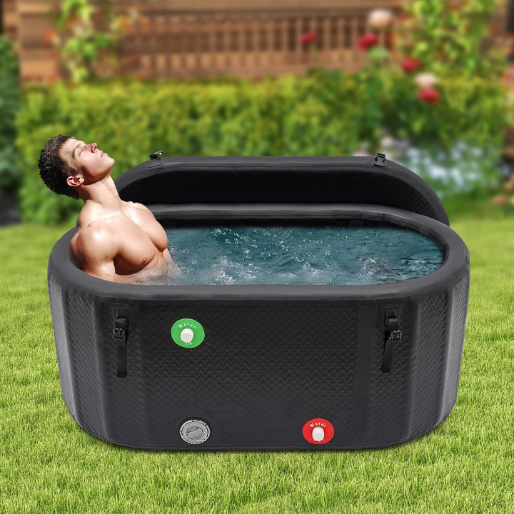 275L Eiswanne für Athleten aufblasbare Badewanne Freistehende Eisbadewanne Aufblasbare Faltbare Erwa