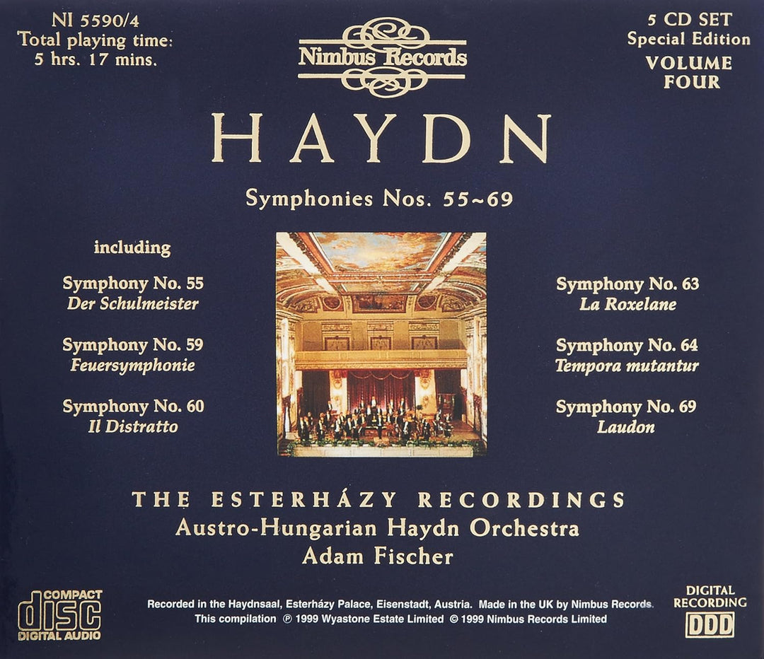 Sinfonien Vol. 4 (Die Esterhazy-Aufnahmen), Audio-CD