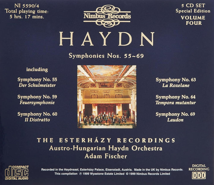 Sinfonien Vol. 4 (Die Esterhazy-Aufnahmen), Audio-CD