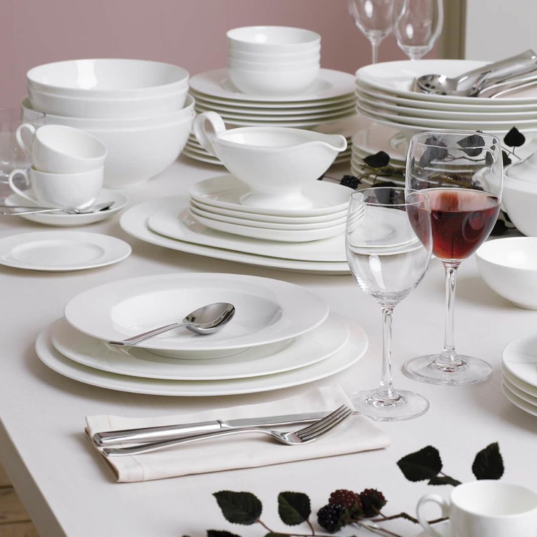 Villeroy & Boch Royal Serviertablett, Premium Bone Porzellan, Weiss, Serviertablett