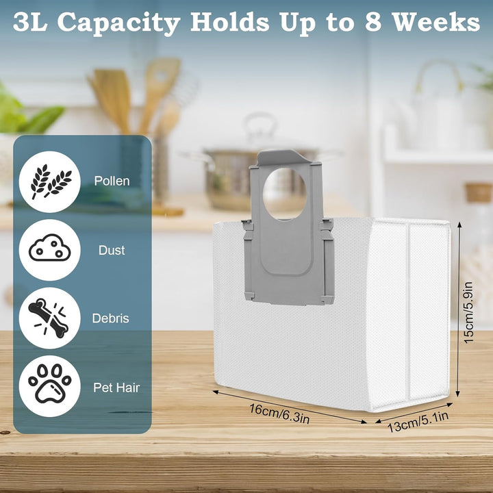 10 Stück Staubbeutel für Roborock S8+/ S8 Pro Ultra/ S7 MaxV Ultra/ S7 Pro Ultra/ Q7+/ Q7 Max+ Staub
