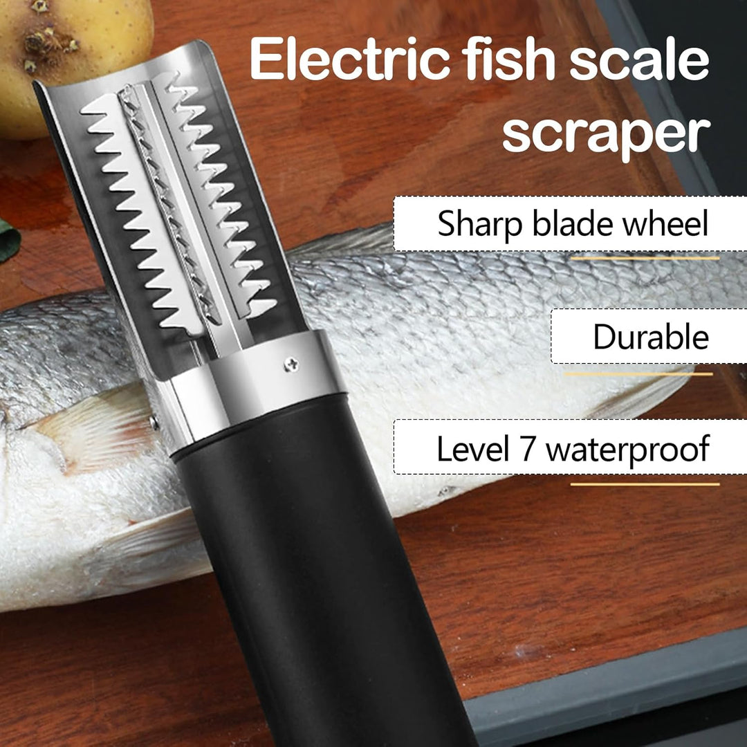Fischentschupper, 125W 3000Mah Fischschupper Elektrischer Edelstahl Wasserdicht Fischentschupper Rei