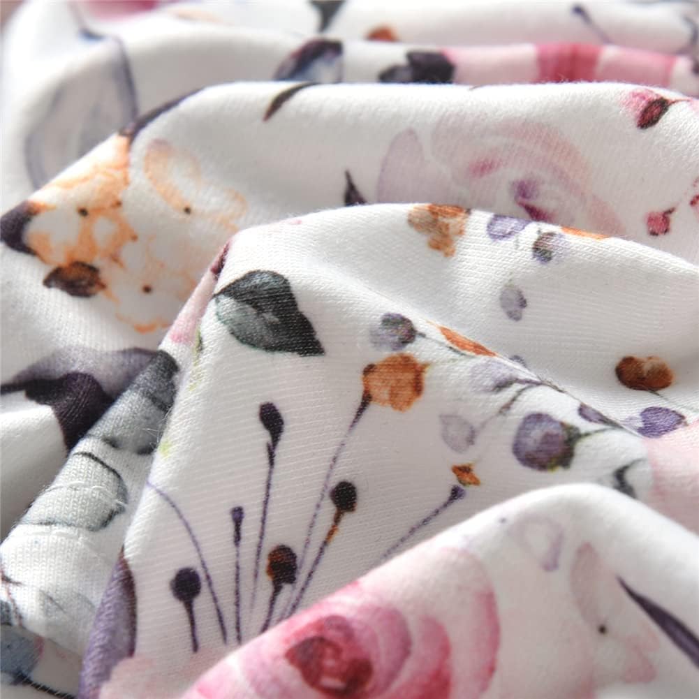 Baby Mädchen Outfits Mädchen Floral gedruckte lange Ärmel Top Hose 3pcs Kleidung Set für Baby Mädche