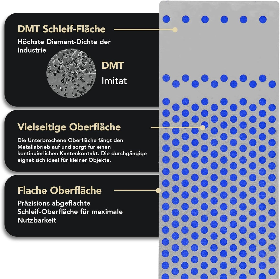 DMT Mechaniker Diamant-Schärfstein, grob, mit Plastikbox, 15,2 cm/6 Zoll,