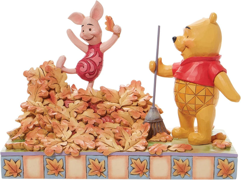 Enesco Jim Shore Disney Traditions 6008990 Figur Pooh und Ferkel, Orange, 5.43 in H x 3.54 in W x 7.