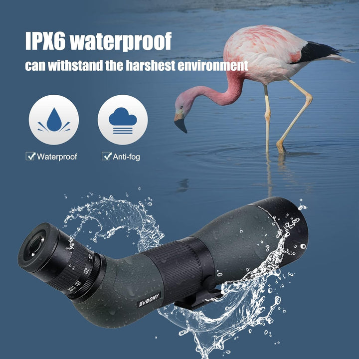 Svbony SA401 APO Spektiv, 20-60x85mm, Doppel-ED-Glas FMC, Präziser Fokus, Wasserdichtes Abgewinkelte