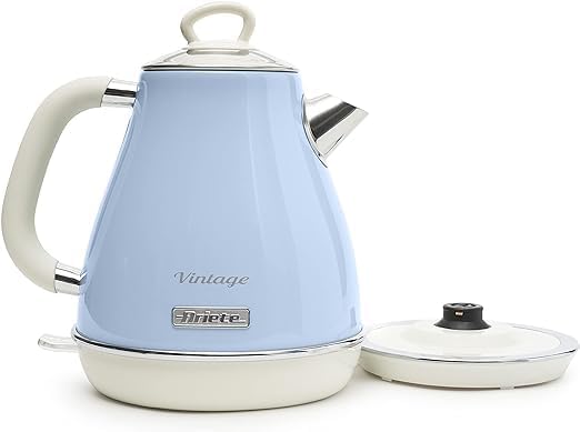 Ariete Vintage Wasserkocher 2869, Elektrischer Wasserkocher mit Sichtbarem Wasserstand, Kabellosem 3