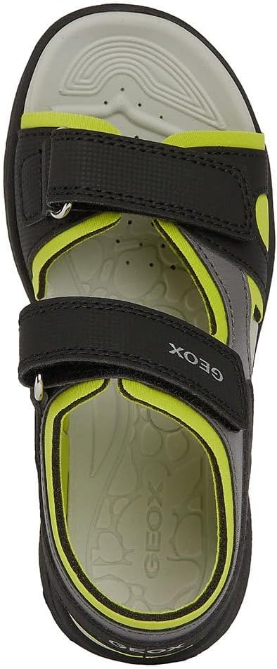 Geox Jungen J Vaniett Boy C Sandalen 24 EU Black Lime, 24 EU Black Lime