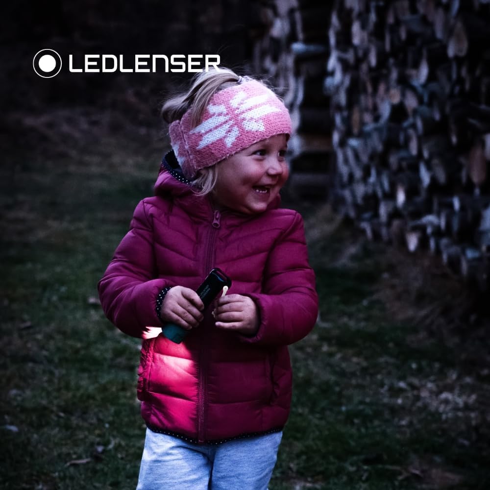 Ledlenser KIDBEAM4 Taschenlampe Kinder lila | energiesparende Batterie Led | 4 Farbmodi und Blinkfun
