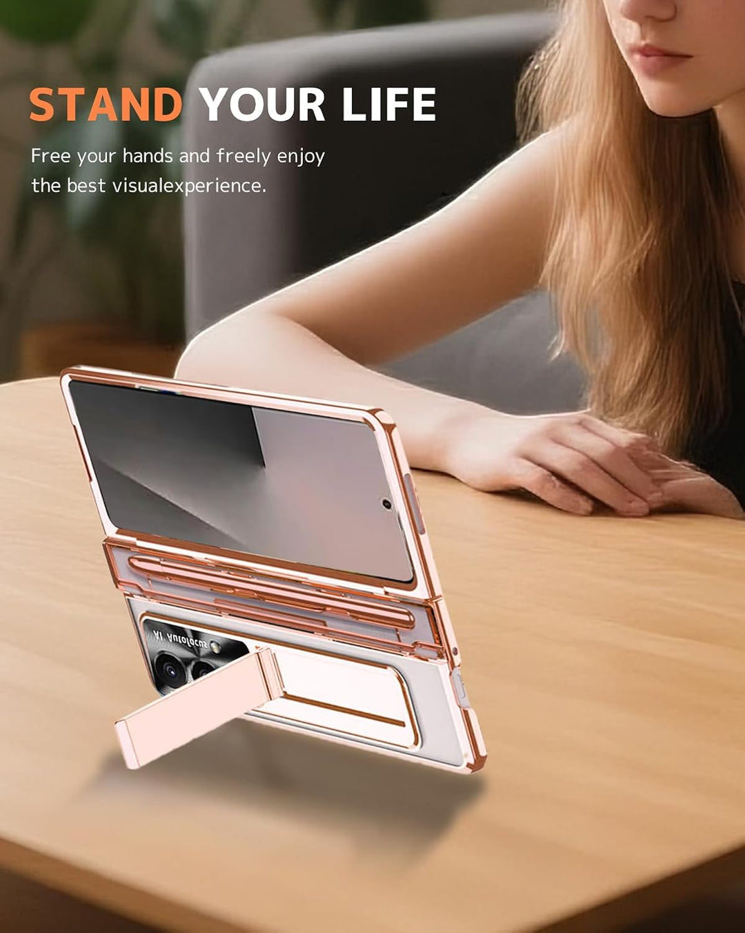 NINKI für Luxus Scharnierschutz fürSamsung Galaxy Z fold 7 Hülle mit S Pen und Halter,5 in 1 Display