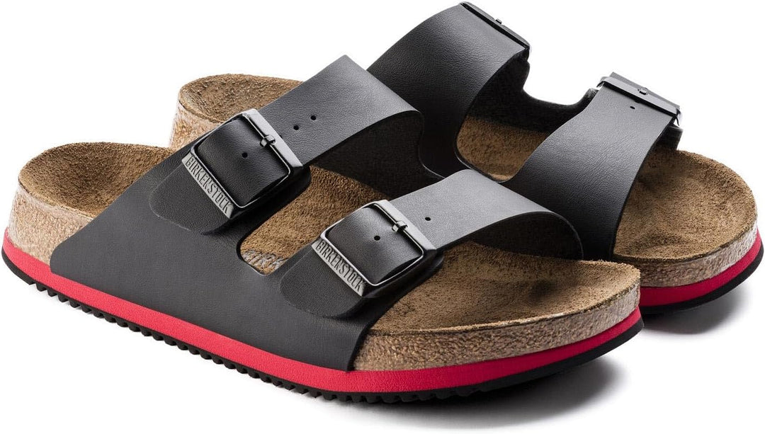 Birkenstock Classic Arizona Leder Unisex-Erwachsene Pantoletten 38 EU Schmal Schwarz, 38 EU Schmal S