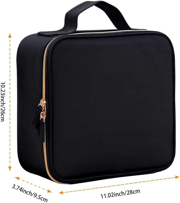 Nagellack Aufbewahrung Organizer PU Leder Tragbare Nagellack Tasche Speichern 42 Flaschen (15 ml/0,5