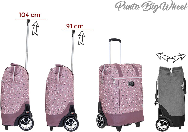 Punta Big Wheel Einkaufsroller Einkaufswagen Shopping Trolley Einkaufstrolley Trolly 10303 + Thermot