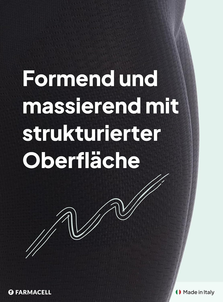 FarmaCell 312 Figurformende massierende Miederhose Anti Cellulite XXL-3XL Schwarz, XXL-3XL Schwarz