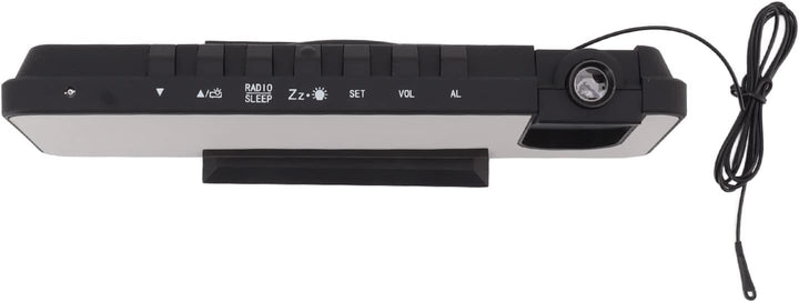 Zerodis LED-Digitalprojektionswecker, HD-Projektion, 180-Grad-Drehung, 2032-Knopfbatterie, ABS-LED-D