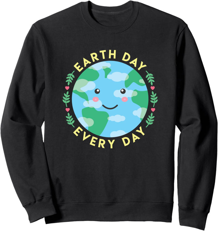 Earth Day Tag der Erde Jeder Tag Umwelt Blumen Planet Kawaii Sweatshirt