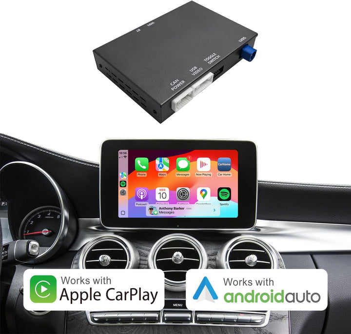 Wireless CarPlay Nachrüst-Kit für Mercedes-Benz A/CLA/GLA/B/C/E/G/SL/V-Klasse (2014–2019) mit NTG 5.