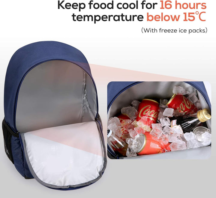 TOURIT 25L kühlrucksack, Wasserdichter kühl Rucksack Kühltasche Ultraleichter Rucksack für Männer un
