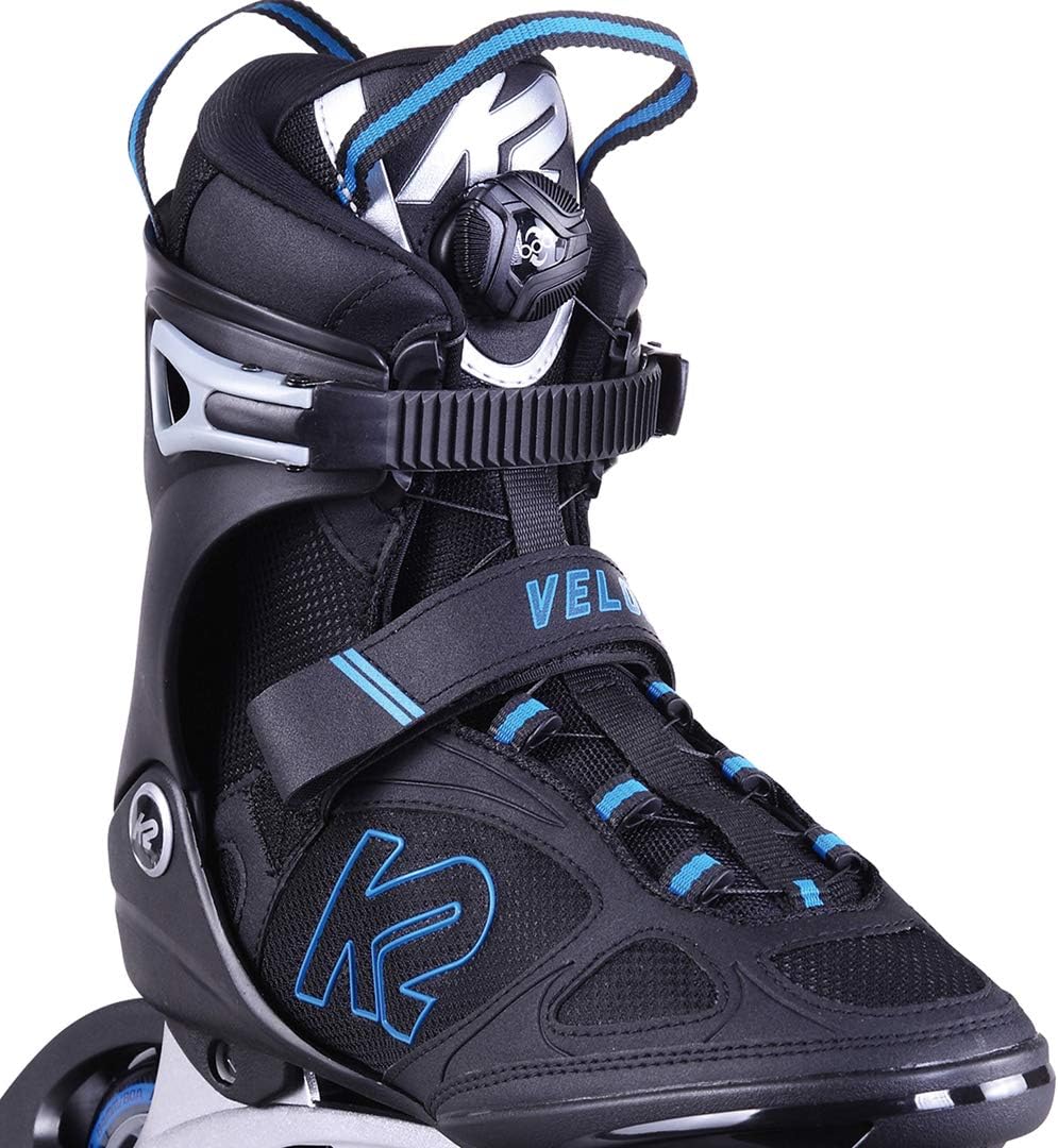 K2 Velocity 84 BOA Inline Skate EU: 43.5 (UK: 9 / MP: 280 / cm: 28 / US: 10) black - blue, EU: 43.5