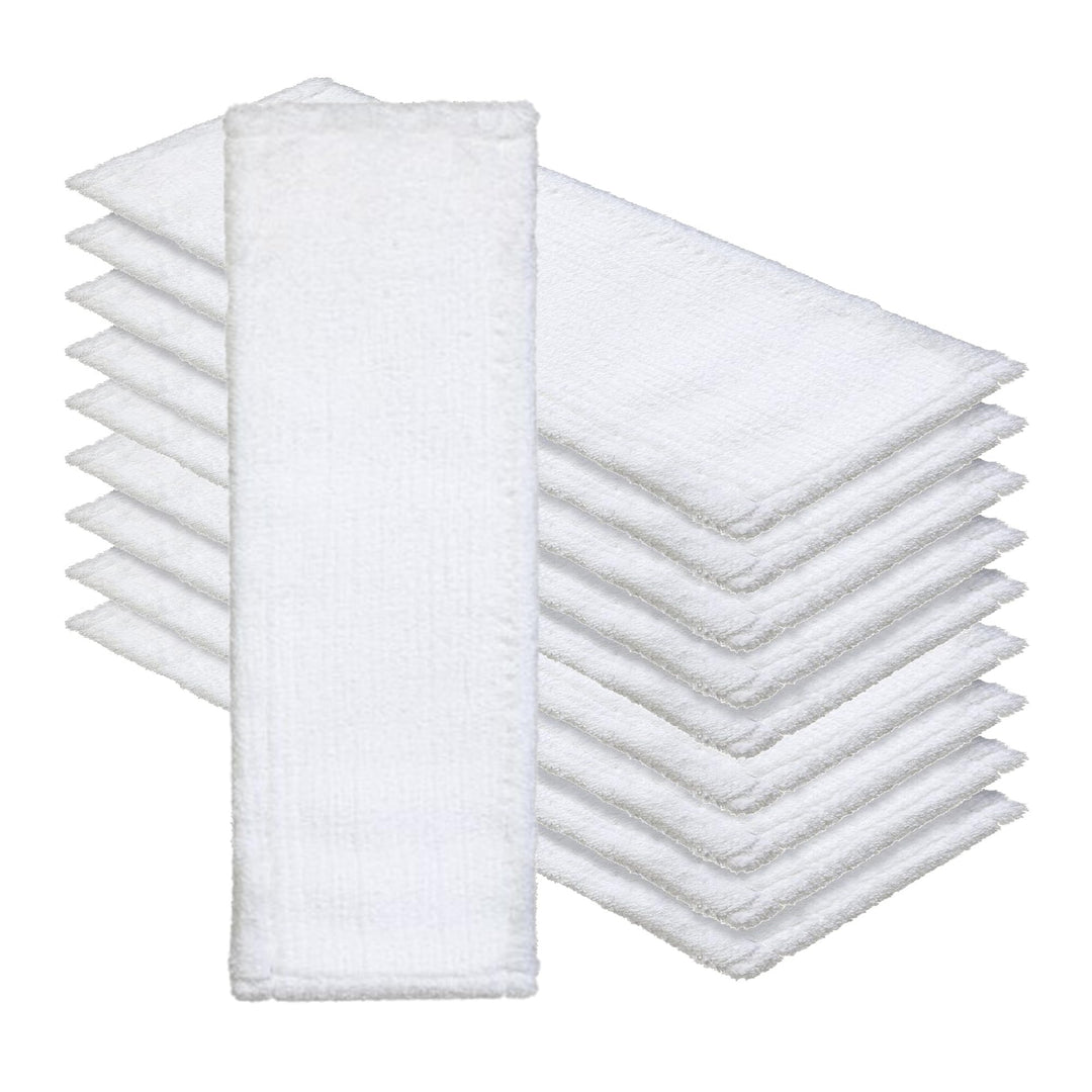 Okaei 10 Stück Wischmopp Bezug (50 cm) - Premium Bodenwischer-Wischbezug aus 100% Microfaser - Wisch