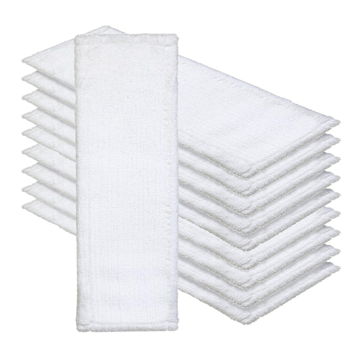 Okaei 10 Stück Wischmopp Bezug (40 cm) - Premium Bodenwischer-Wischbezug aus 100% Microfaser - Wisch