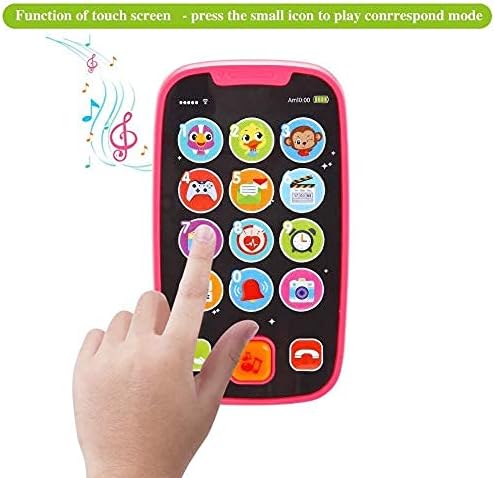 Yerloa Baby Telefon Musikspielzeug Baby Spielzeug ab 1 Jahr,kinder Smartphone Spielzeug ab 6 9 12 Mo